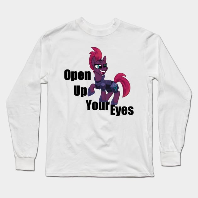 Tempest Shadow - Open up your eyes Long Sleeve T-Shirt by Jenneigh